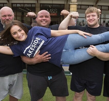 Strong men showed their strength at Lakeside Village this Father’s Day