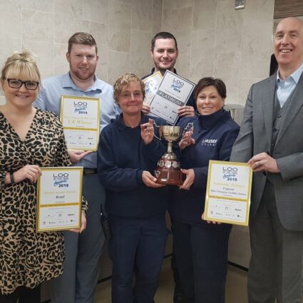 Lakeside Village celebrates award for the best baby changing facilities in the UK