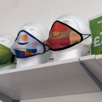 Festive face coverings