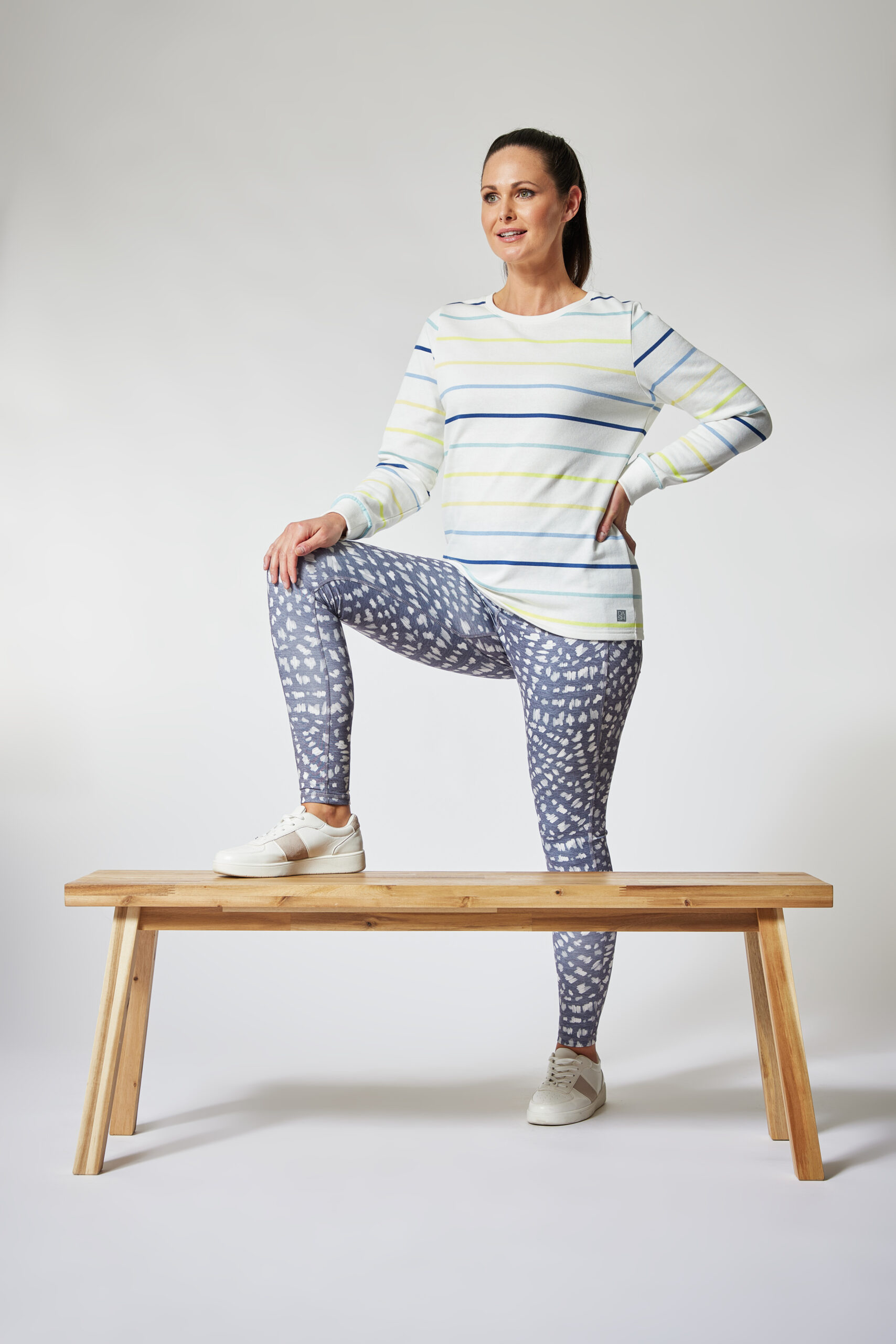 Bonmarche Dash Striped Design Sweatshirt