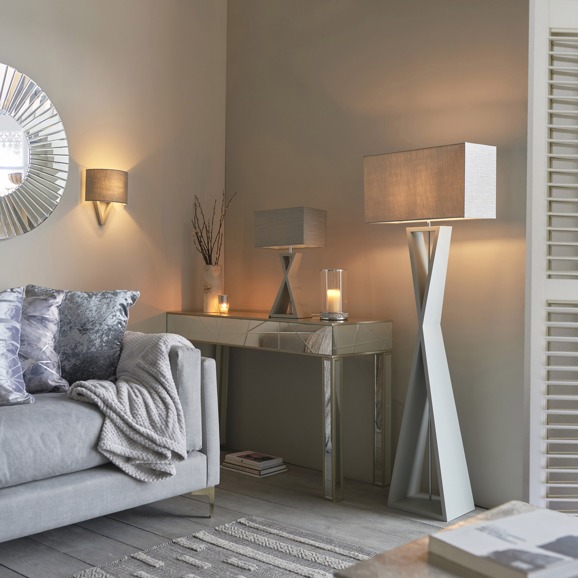Kaden Floor Lamp Grey was 270 now 199