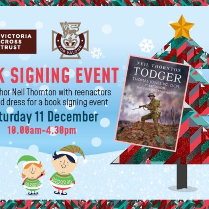 Military history author to visit Victoria Cross Trust Charity Shop at Lakeside Village