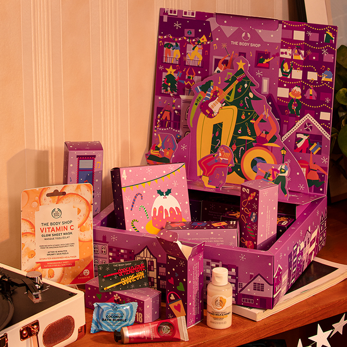 advent calender the body shop