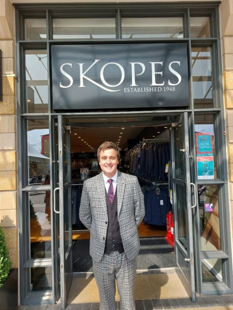 Bobby Beevers wearing Skopes Angus Jacket in Grey