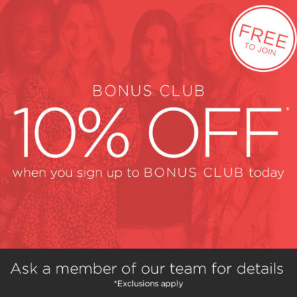 10% Off when you sign up for Bonus Club @Bonmarché